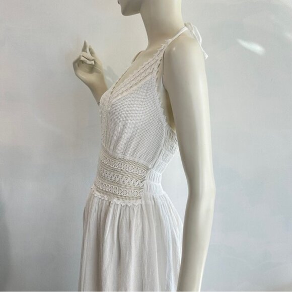 Seaspice Bohemian Peruvian Cotton Halter Dress - Picture 8 of 15